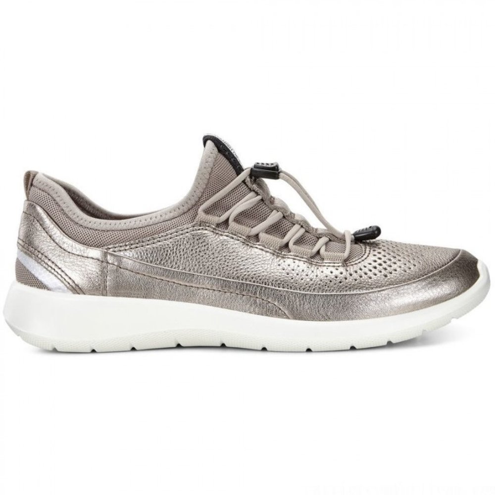 Ecco Soft 5 Toggle Sneakers Grey Rose Metallic